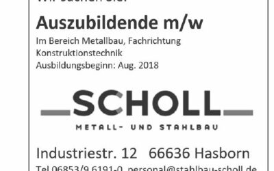 Wanted: SCHOLL sucht weitere Auszubildende